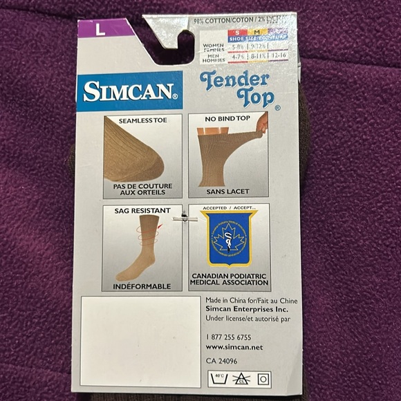 NWT Simcan Tender Top Medical Socks - Picture 3 of 4
